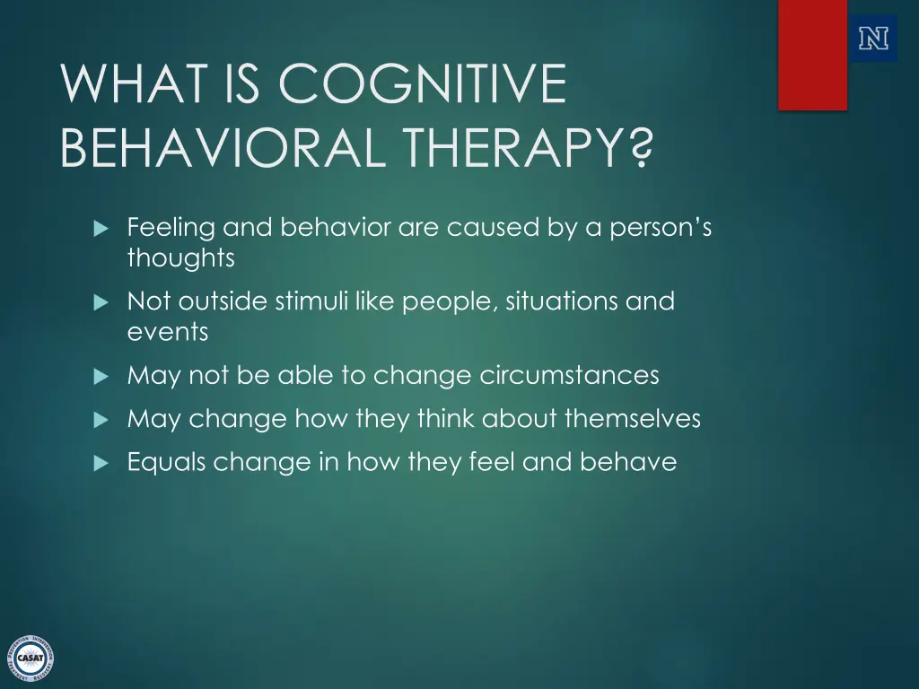 what is cognitive behavioral therapy