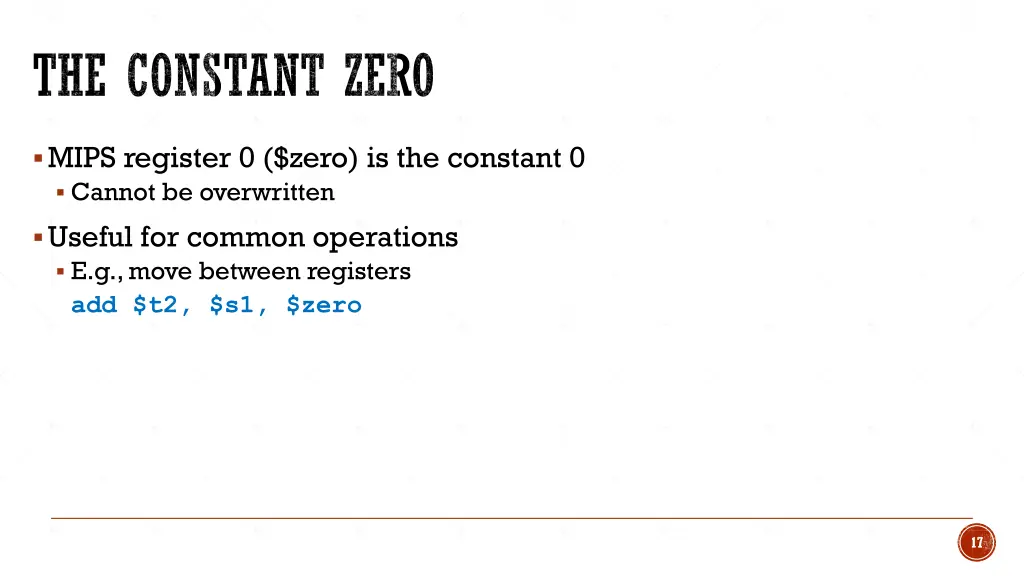 the constant zero