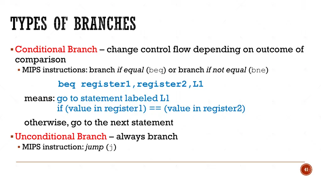 types of branches
