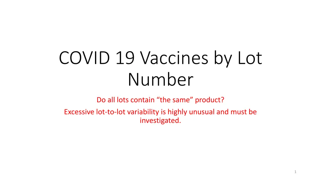 covid 19 vaccines by lot number
