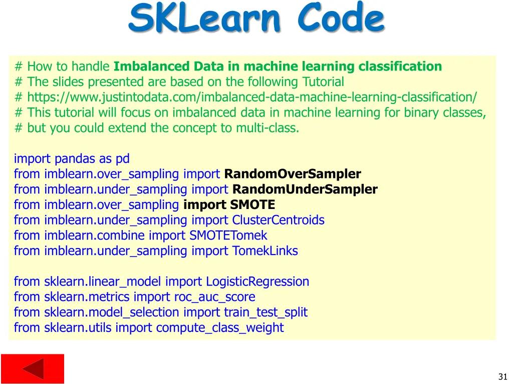 sklearn code 1