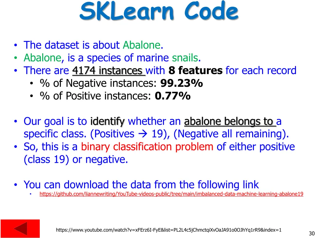 sklearn code