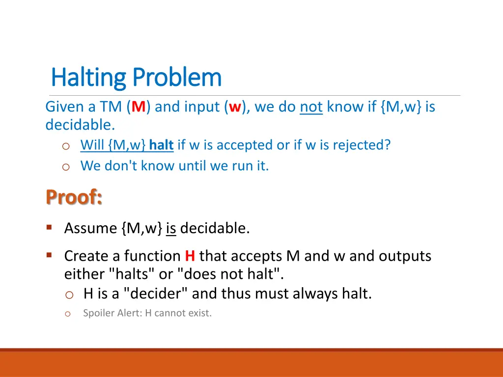halting problem halting problem given