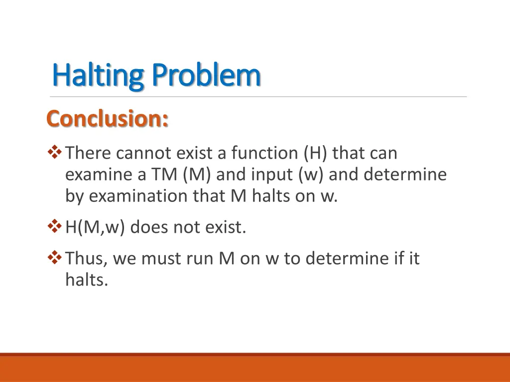 halting problem halting problem