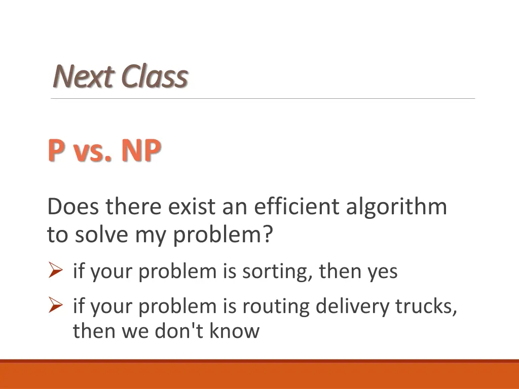 next class next class