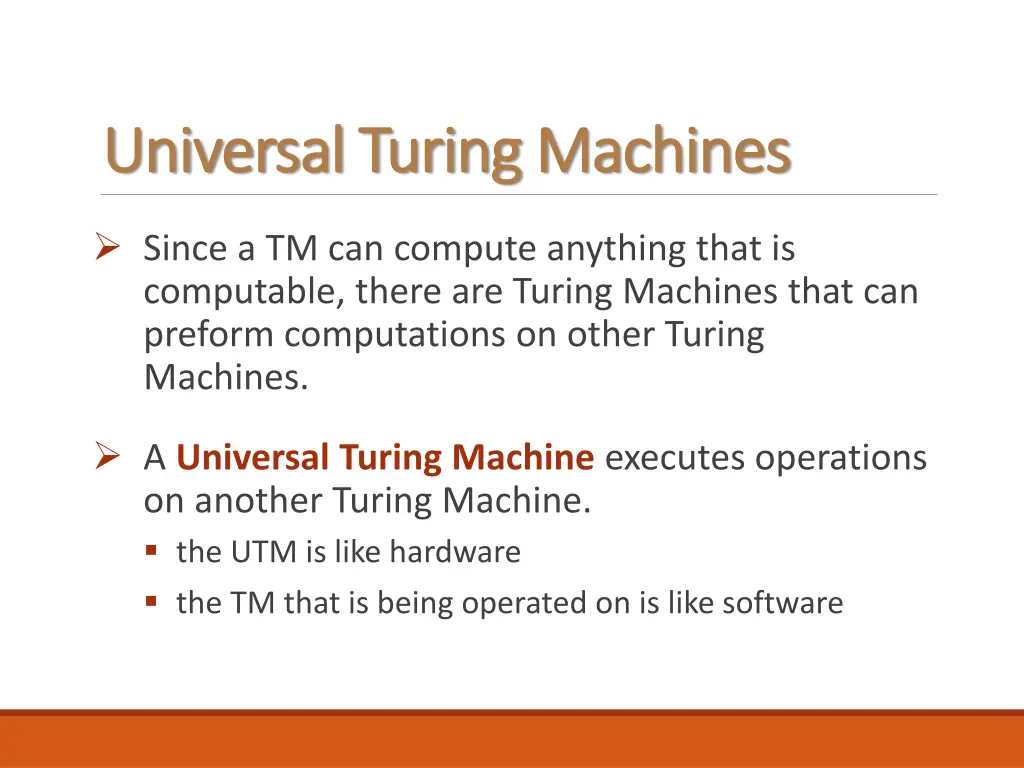 universal turing machines universal turing