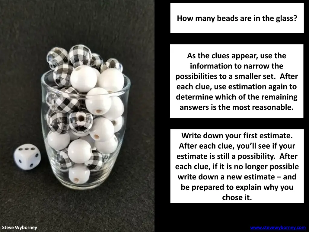 how many beads are in the glass 1