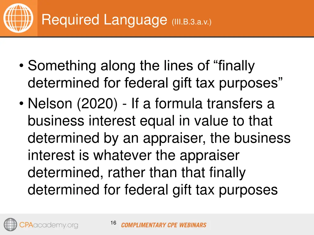 required language iii b 3 a v