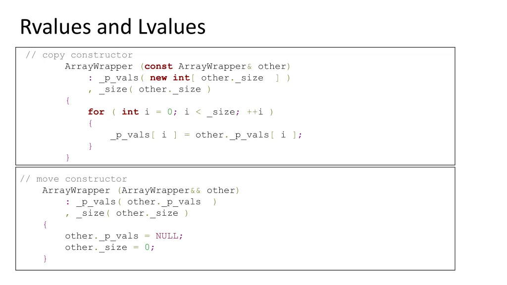 rvalues and lvalues 2