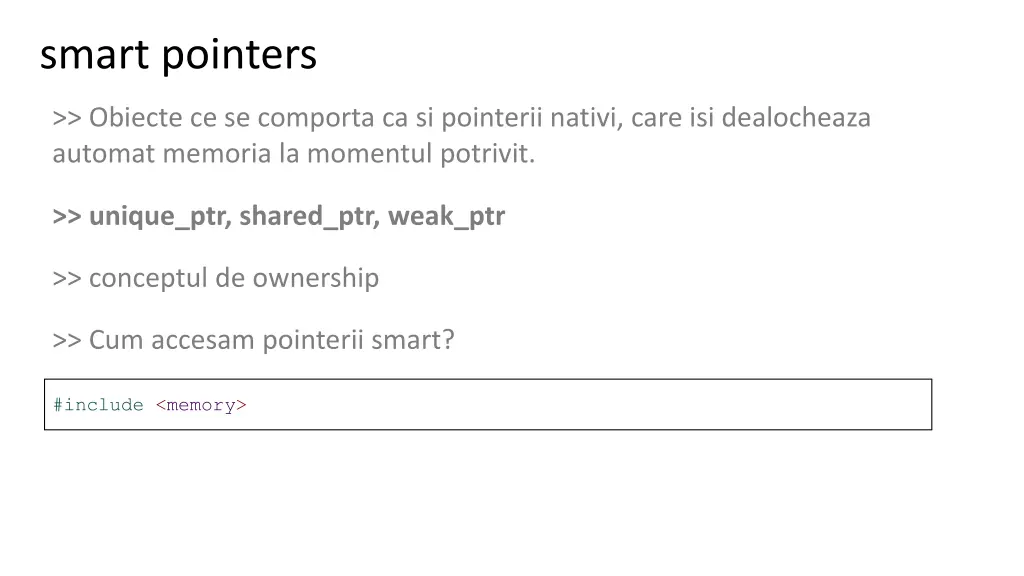 smart pointers