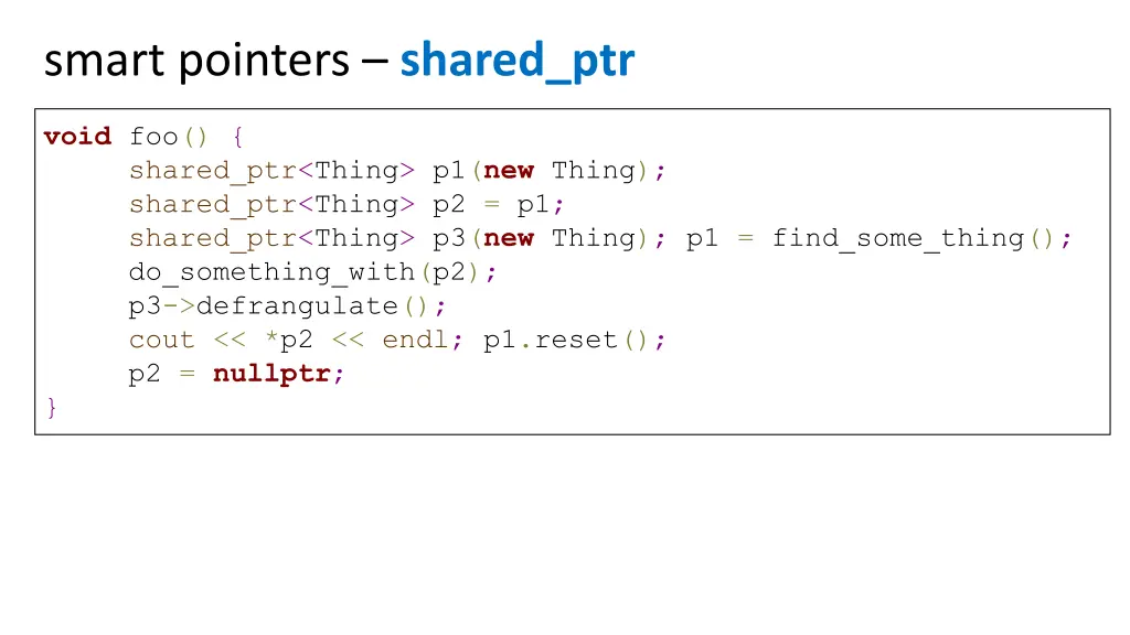 smart pointers shared ptr 1