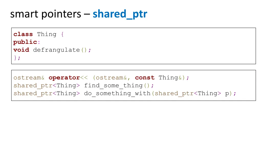 smart pointers shared ptr