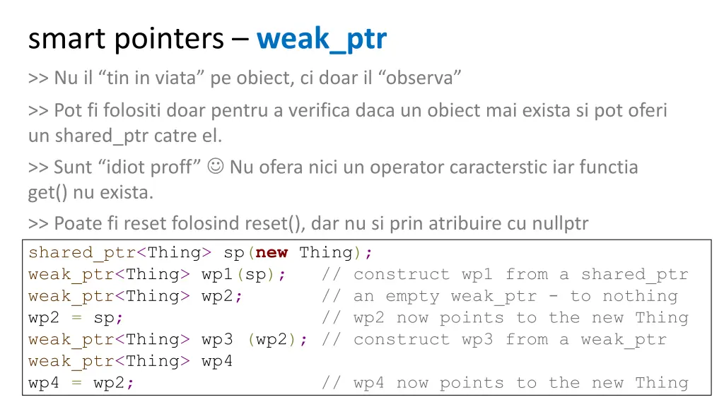 smart pointers weak ptr