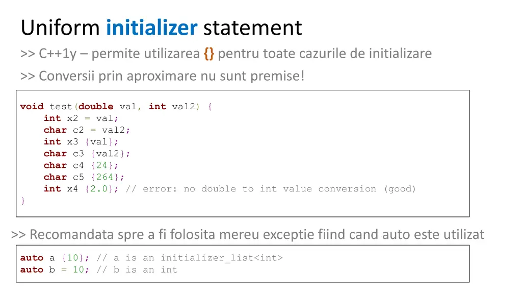 uniform initializer statement c 1y permite