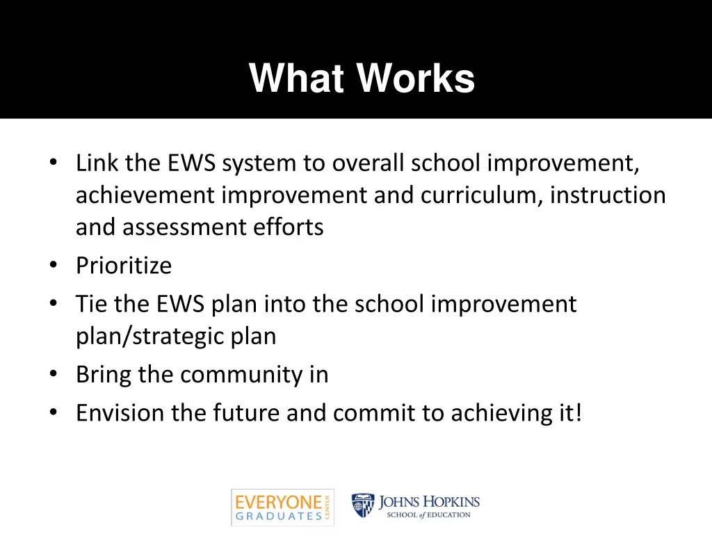 what works