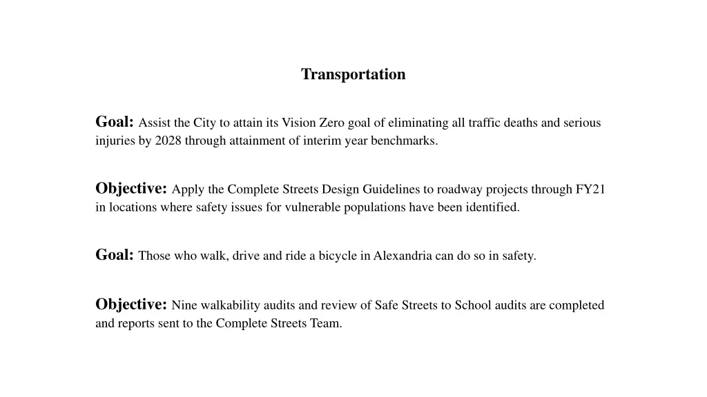transportation