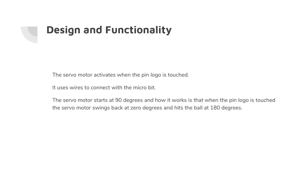 design and functionality