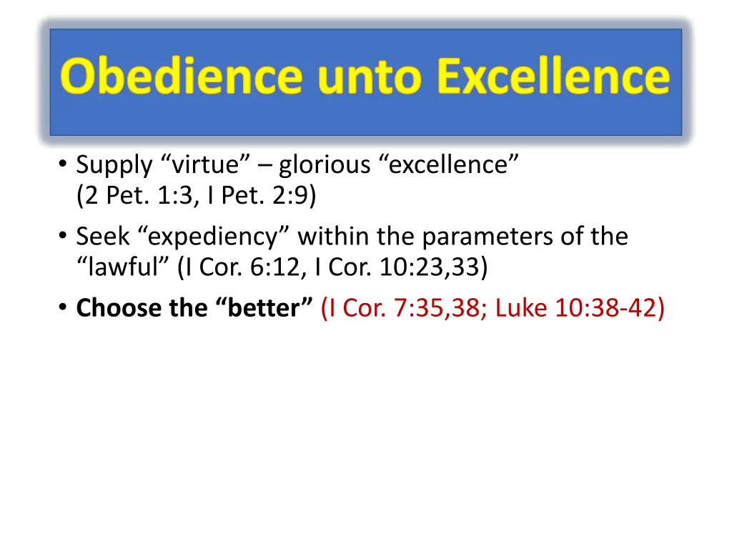 obedience unto excellence 2