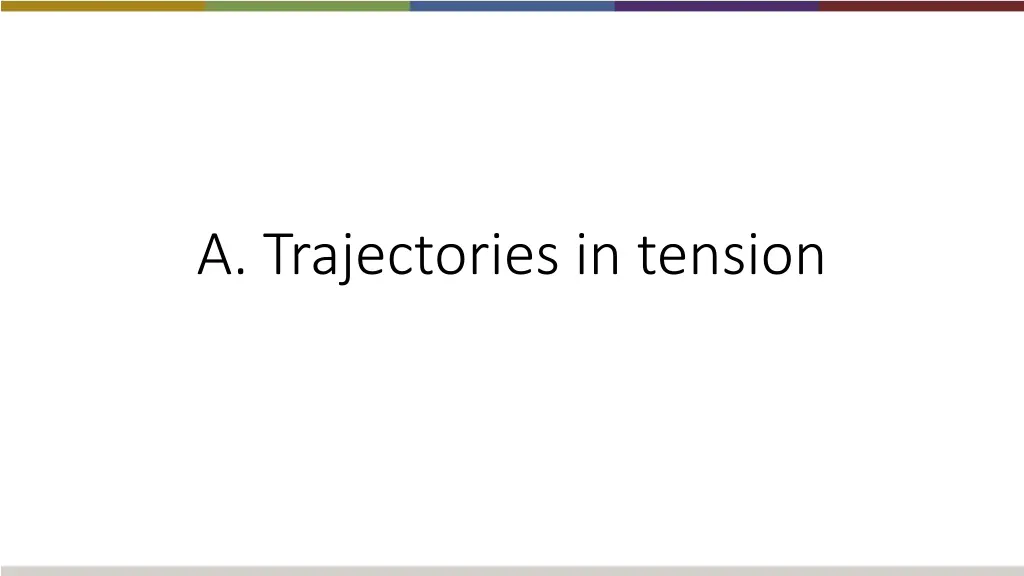 a trajectories in tension