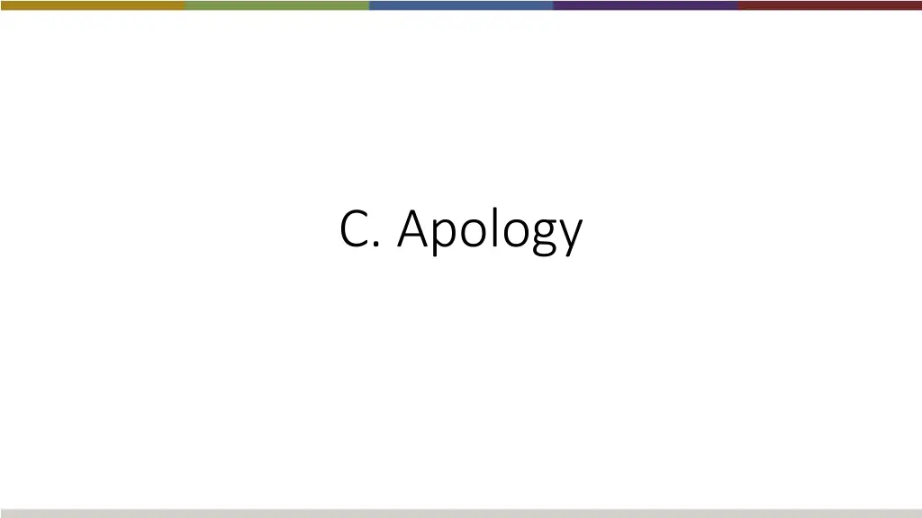 c apology
