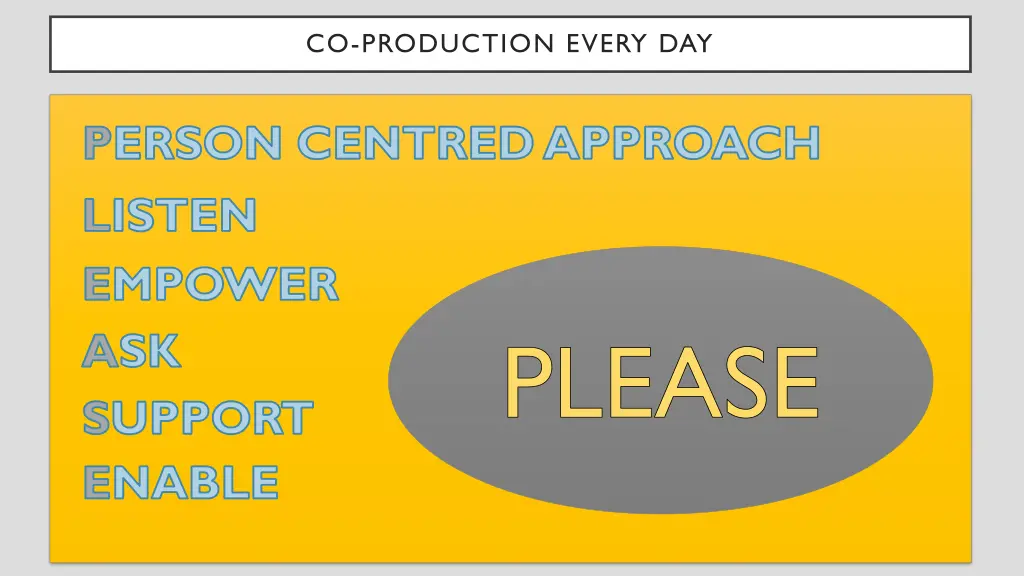 co production every day