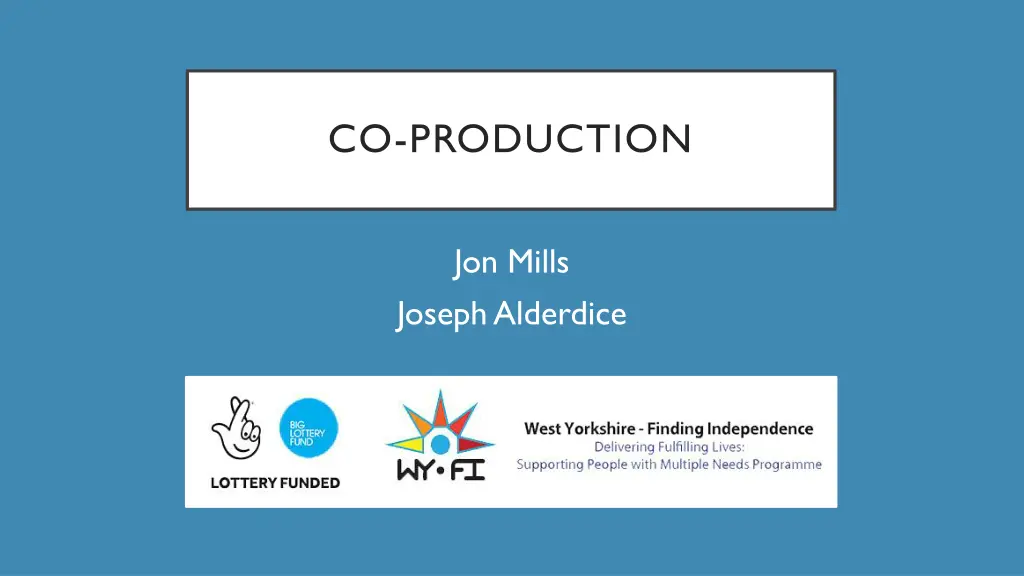co production