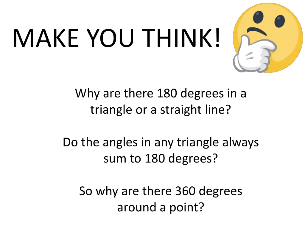 make you think 1