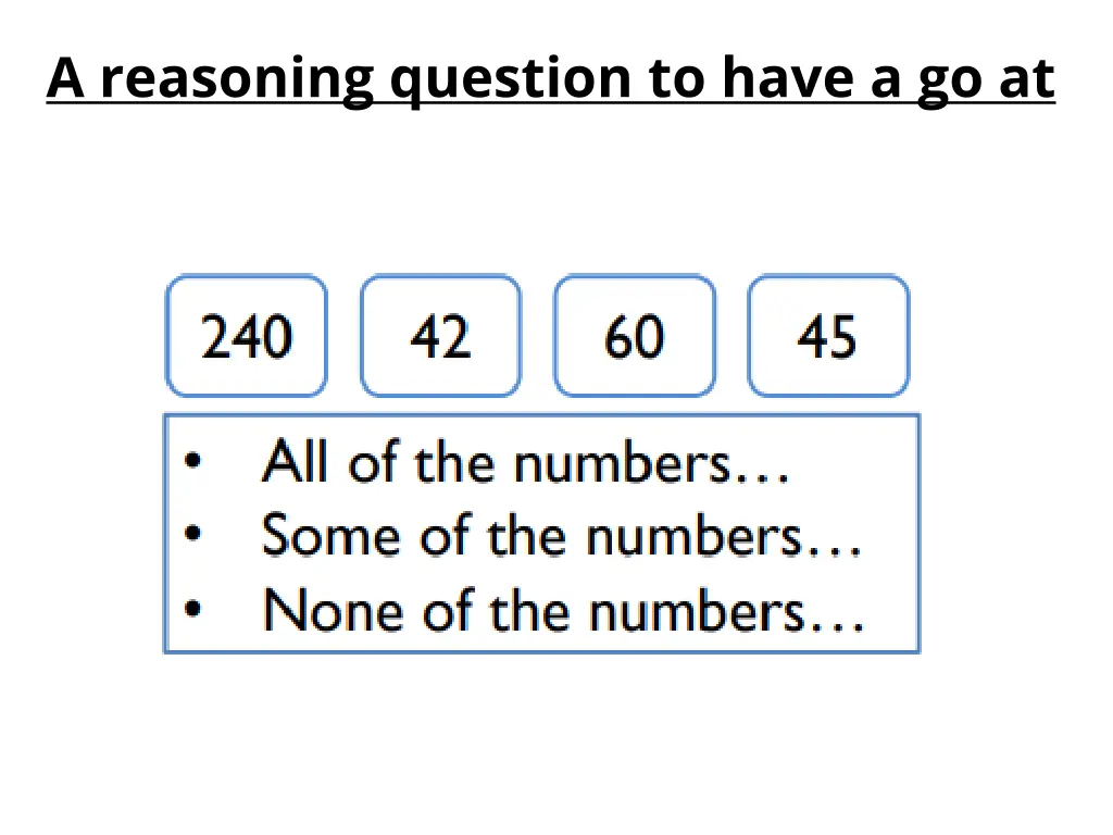 a reasoning question to have a go at