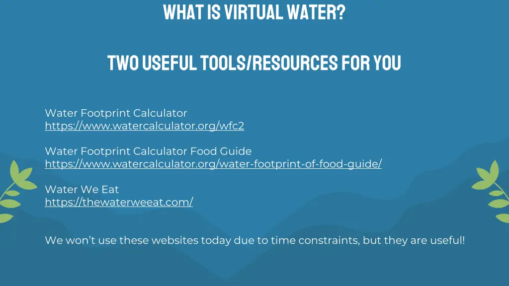 what is virtual water
