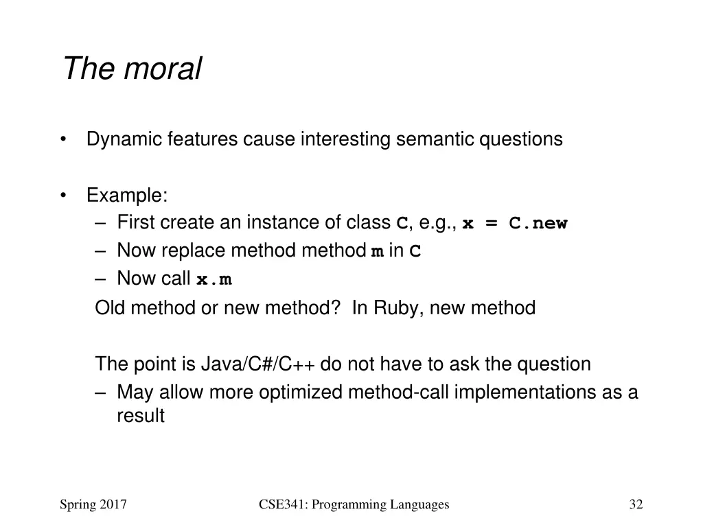 the moral