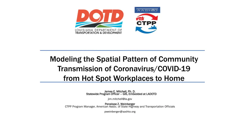 modeling the spatial pattern of community