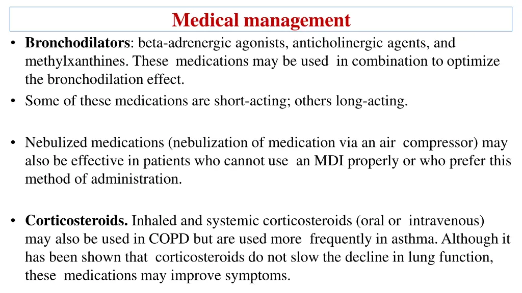 medical management