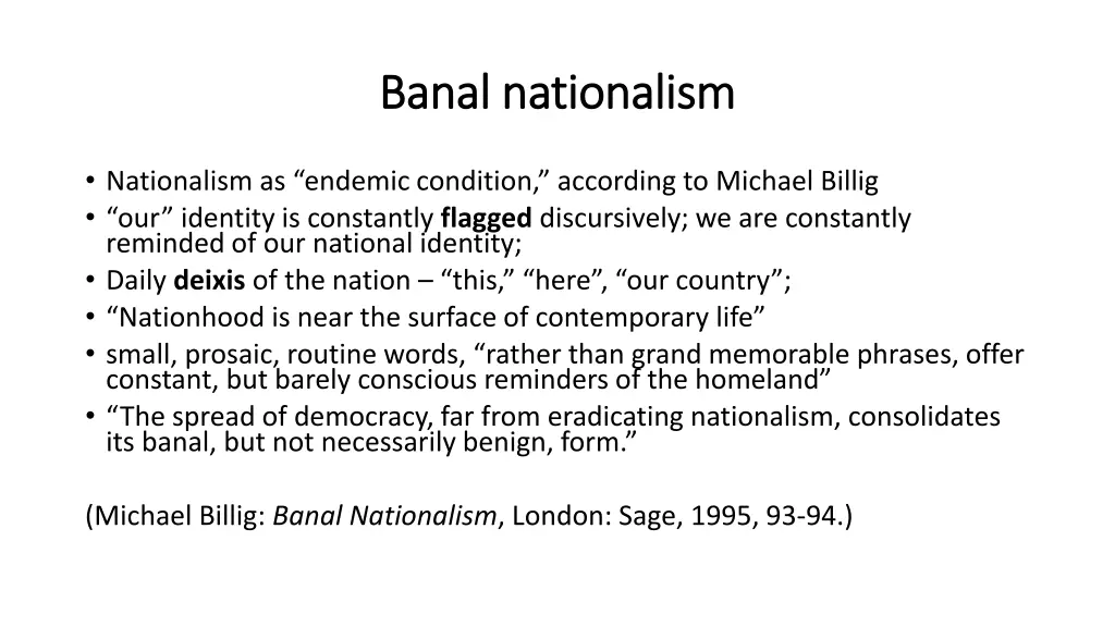 banal nationalism banal nationalism