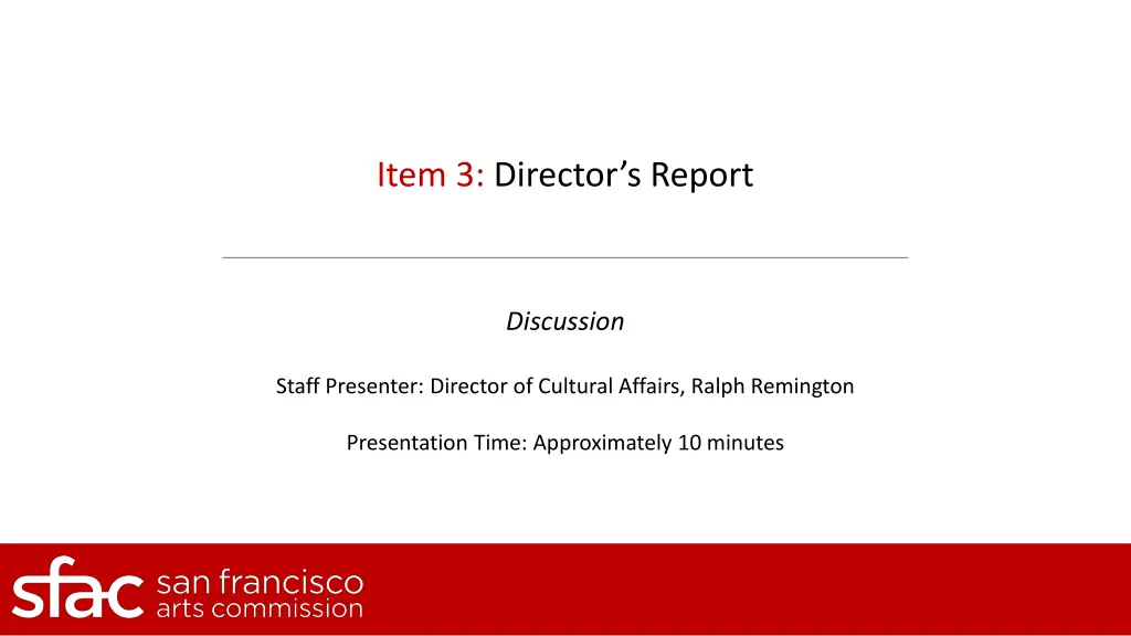 item 3 director s report