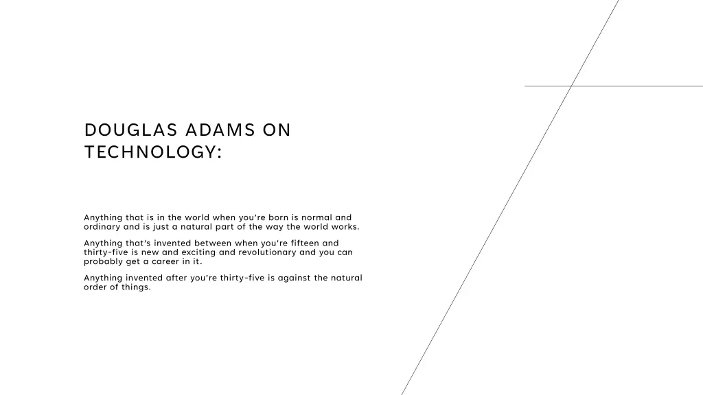douglas adams on technology