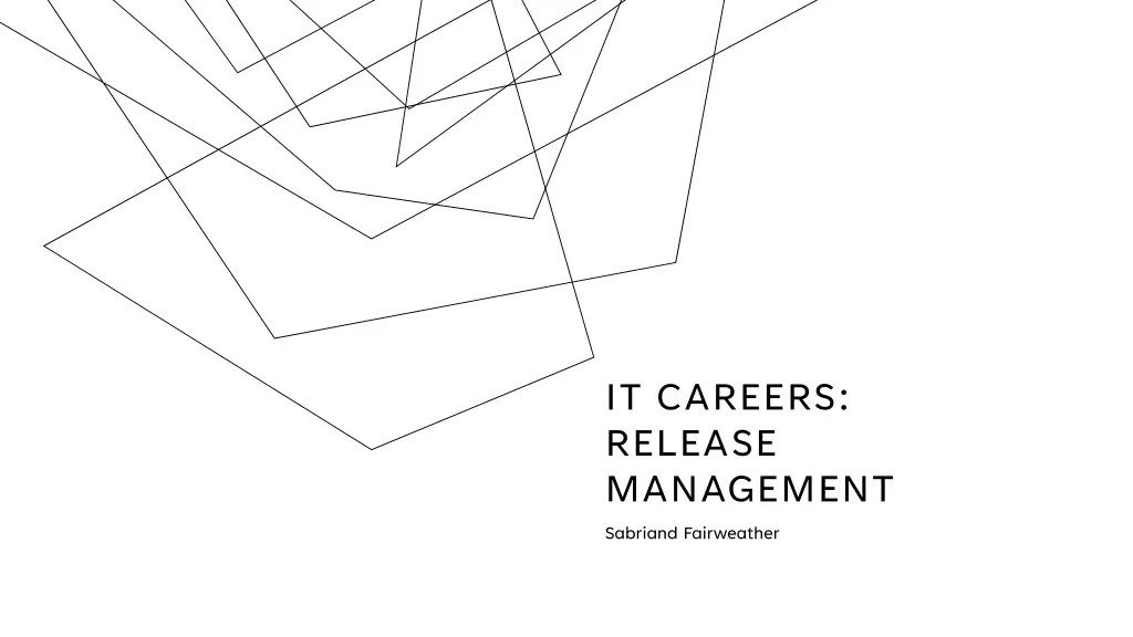 it careers release management sabriand fairweather