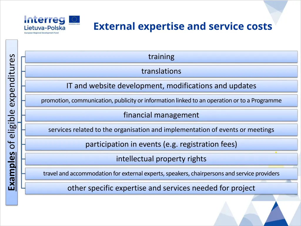 external expertise and service costs 2
