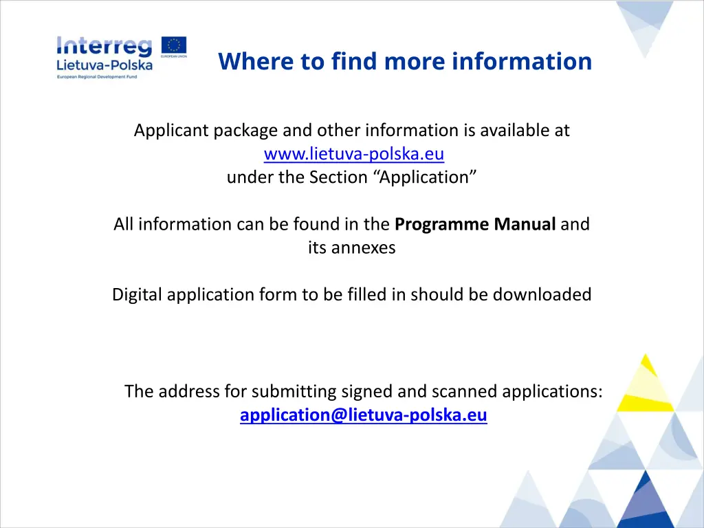 where to find more information