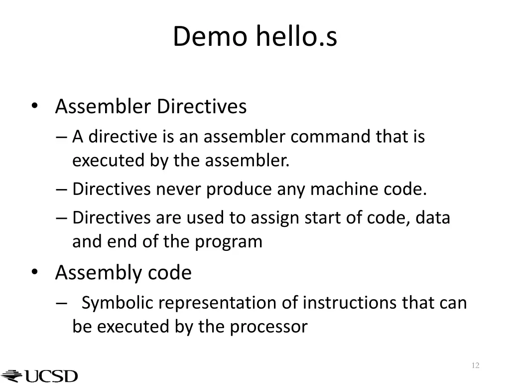 demo hello s