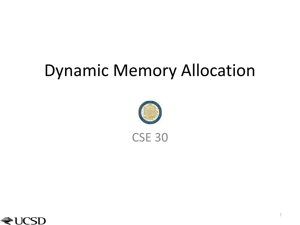 dynamic memory allocation