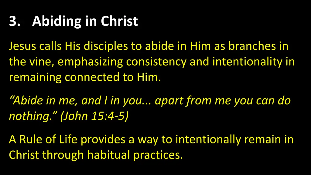 3 abiding in christ