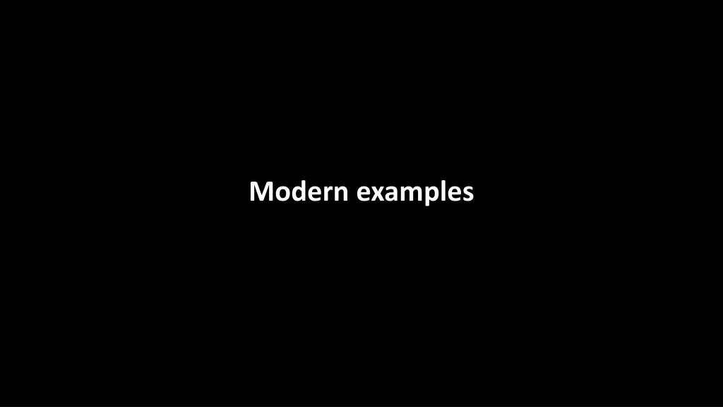 modern examples
