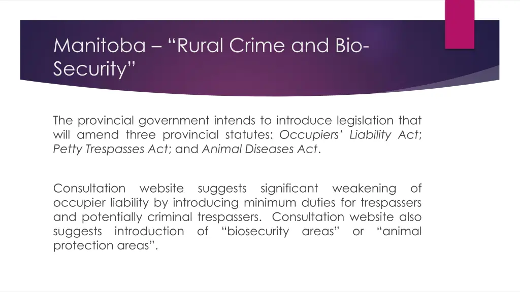 manitoba rural crime and bio security