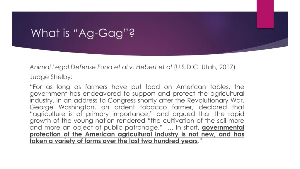 what is ag gag