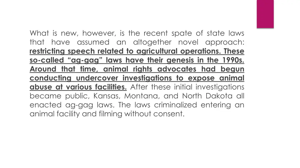 what is new however is the recent spate of state