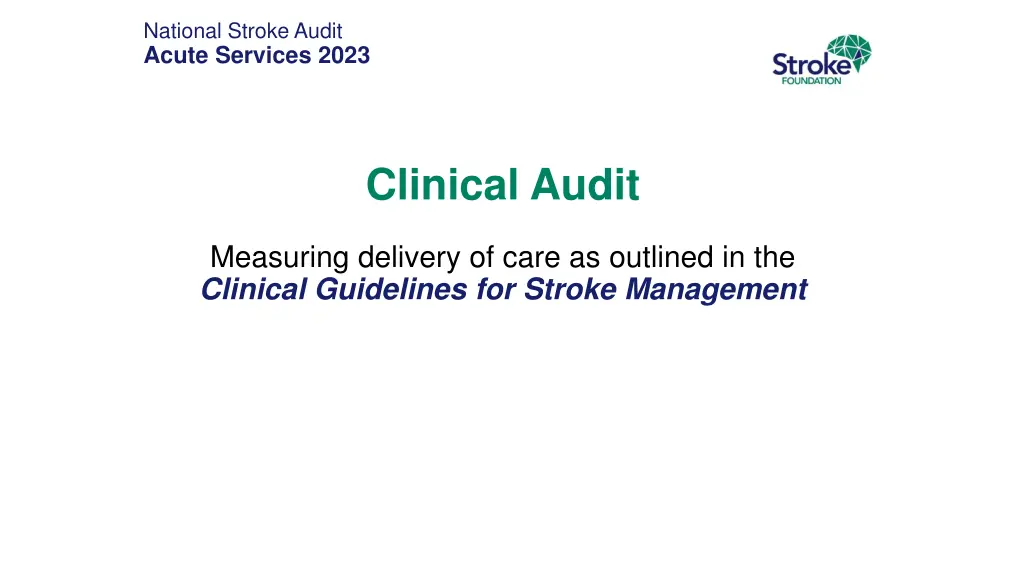 national stroke audit acute services 2023 3