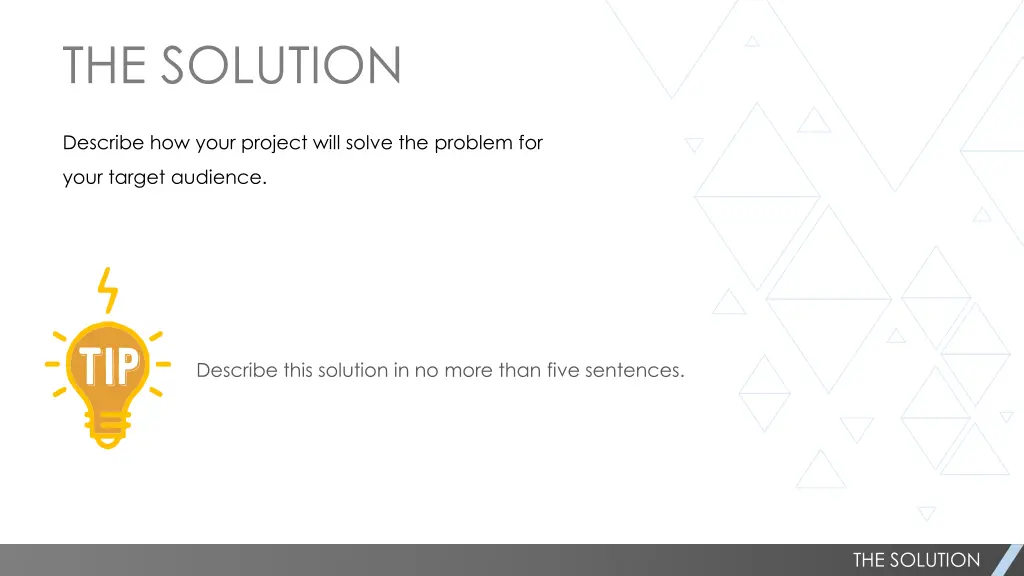 the solution