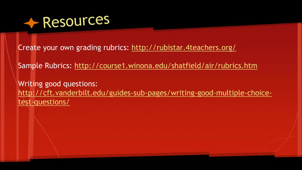 create your own grading rubrics http rubistar