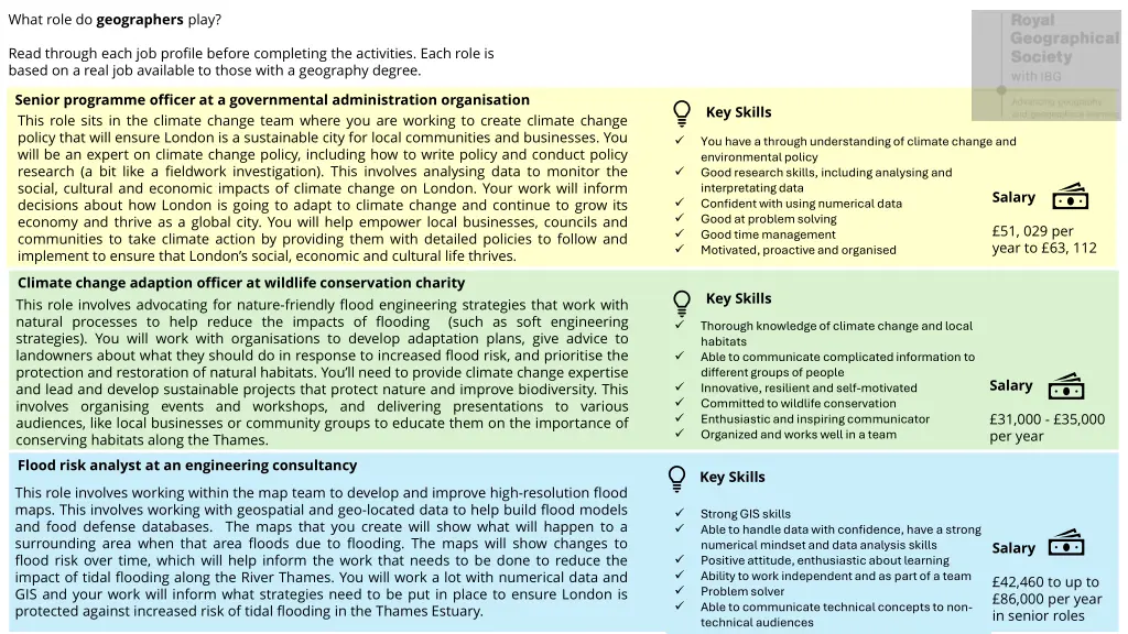 what role do geographers play