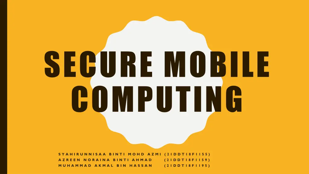 secure mobile computing